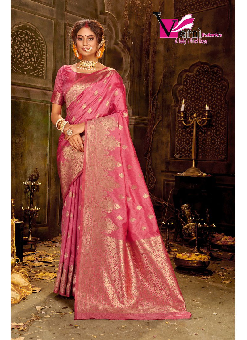 VARNI ZEEYANSHI SILK LATEST DESIGNER BANARASI SILK PARTY WEAR SAREE COLLECTION 